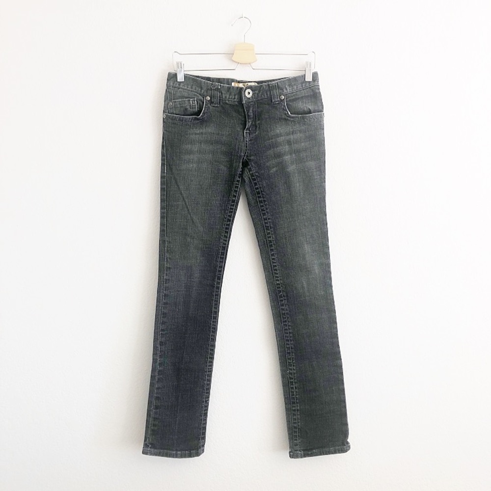 Roxy Faded Black Low-rise Skinny Jeans